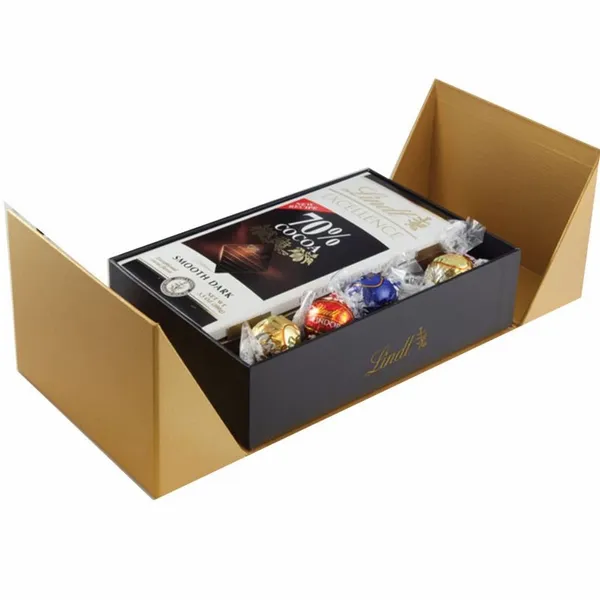 Golden Box of Lindt Sweets - Custom Coasters Now