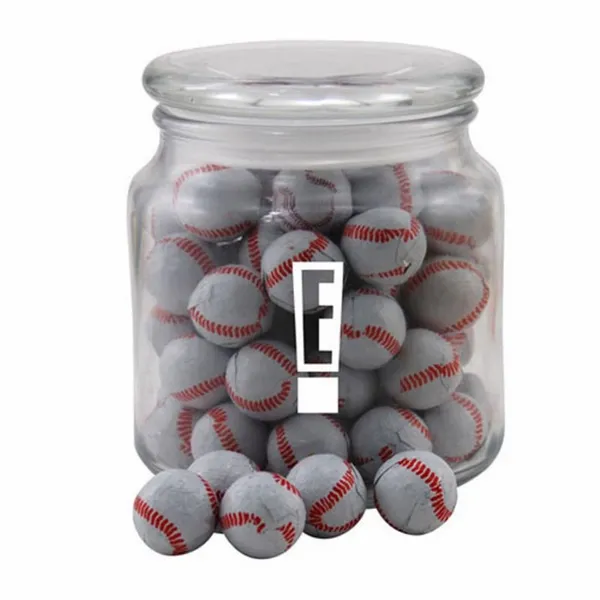 Jar with Chocolate Baseballs - SG400 - Custom Coasters Now