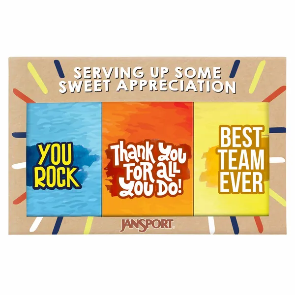 3 Pack - 3oz Chocolate Bar Gift Set - Custom Coasters Now