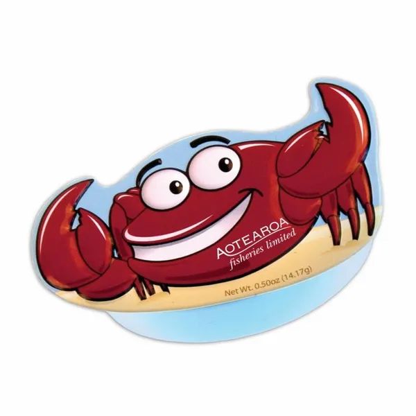 Crab Shaped Mint Tin - Custom Coasters Now