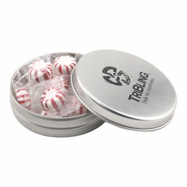 Round Tin with Starlight Peppermints - SBF2900 - Custom Coasters Now