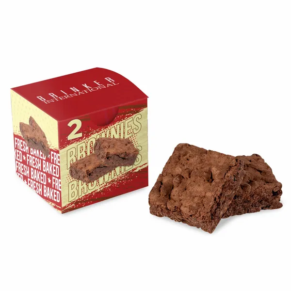 Fresh Beginnings 2 Fudge Brownies in Cube - Custom Coasters Now