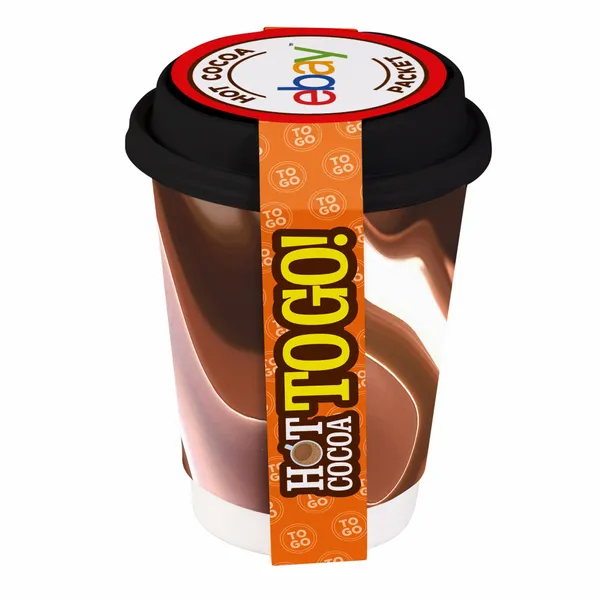 To-Go 12 oz. Cup with Hot Cocoa Packet - Custom Coasters Now