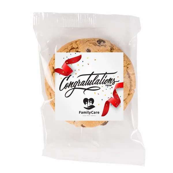 Fresh Beginnings Individually Wrapped Chocolate Chip Cookie - Custom Coasters Now