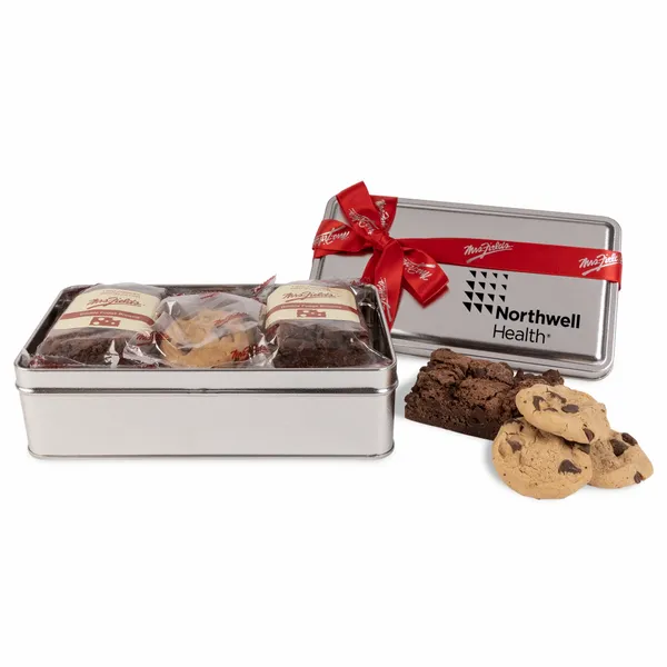 Mrs. Fields® Double Fudge Brownie and Cookie Tin - Custom Coasters Now