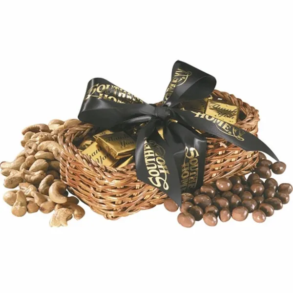 Gift Basket with Swedish Fish - Custom Coasters Now