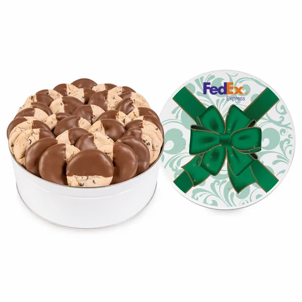 Fresh Beginnings Dipped Chocolate Chip Cookie Tin (Large) - Custom Coasters Now