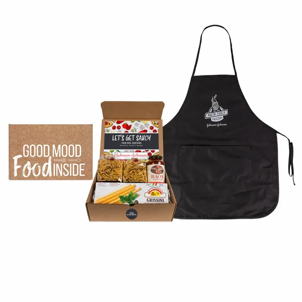 Lets Get Saucy- Italian Gourmet Kit with Apron - Custom Coasters Now