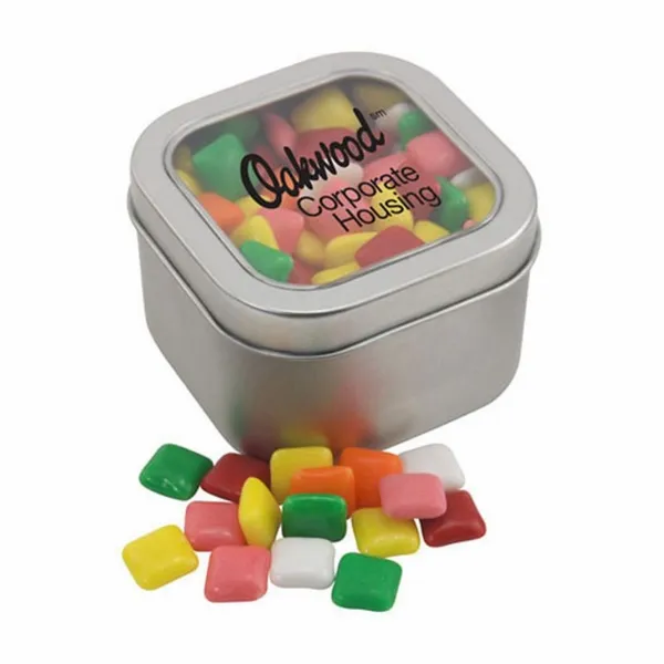 Window Tin with Mini Chicklets - SBF2700 - Custom Coasters Now