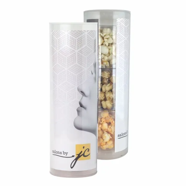 3 Piece Gift Tube with Popcorn - Custom Coasters Now
