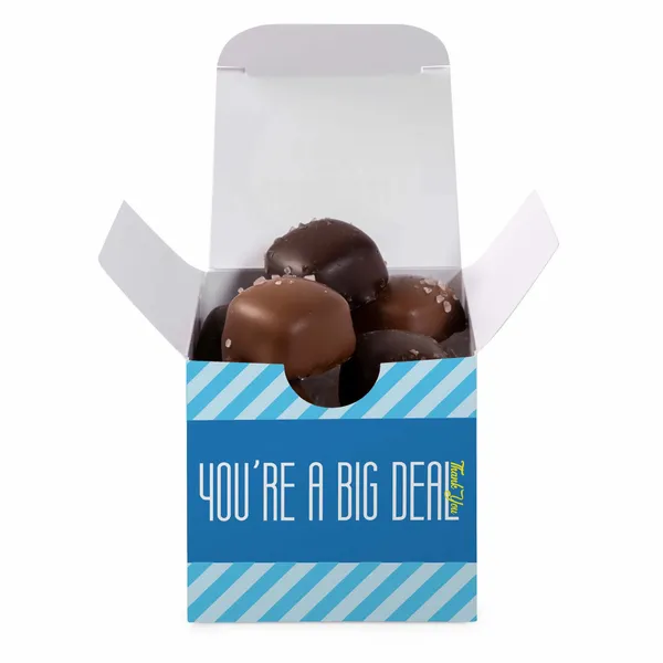 Sea Salt Caramels in Full Color Custom Box - Custom Coasters Now