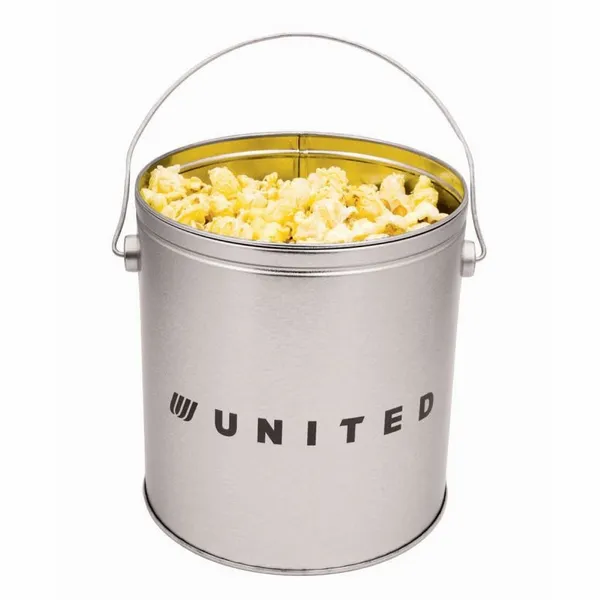 One Gallon Popcorn Tin - Butter Popcorn - Custom Coasters Now