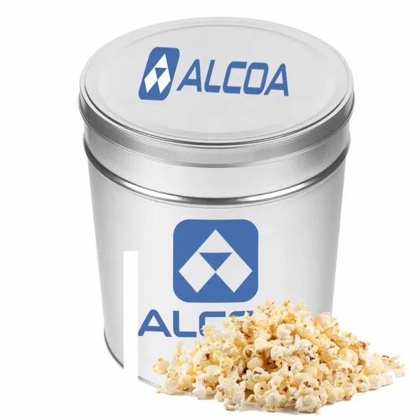Three and a Half Gallon Popcorn Tin - Butter Popcorn - Custom Coasters Now