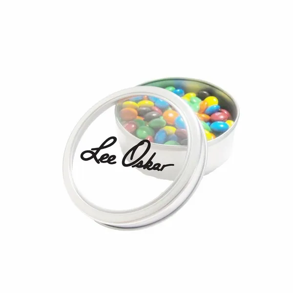 M&M'S® in Large Top View Tin - Custom Coasters Now