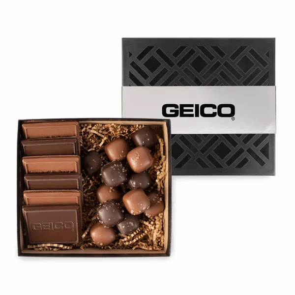 Cookie and Confection Set with Sea Salt Caramels-Silver - Custom Coasters Now