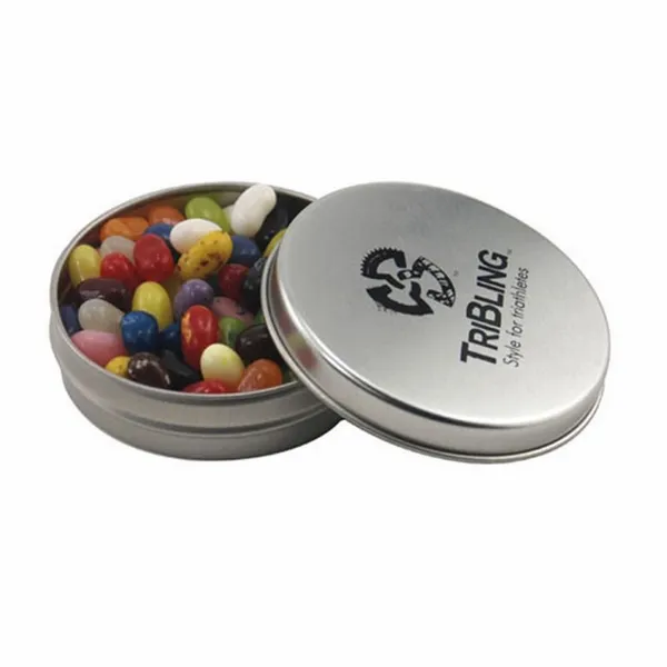 Round Tin with Jelly Bellies - SBF2900 - Custom Coasters Now