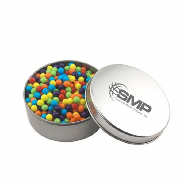 Round Tin with Mini Jawbreakers - SBF3000 - Custom Coasters Now