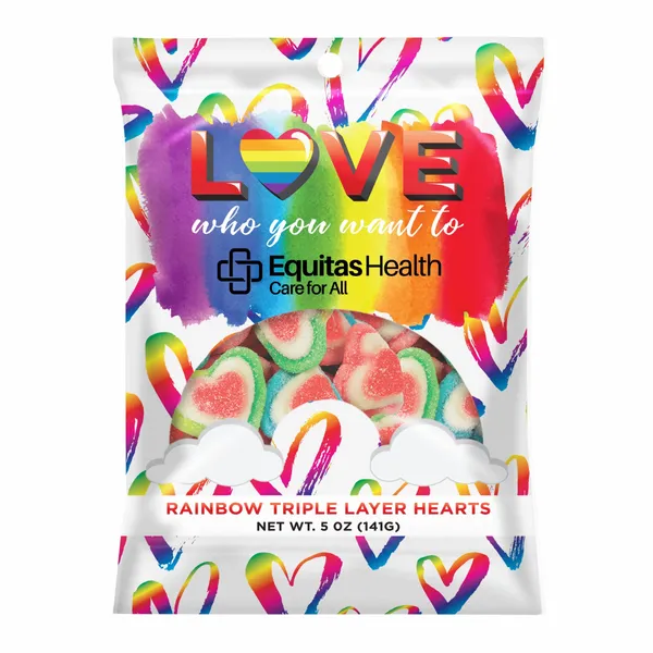 Pride Digibags with Triple Layer Hearts - Custom Coasters Now