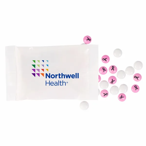 1 oz. Full Color DigiBag with Imprinted Chocolate Buttons - Custom Coasters Now