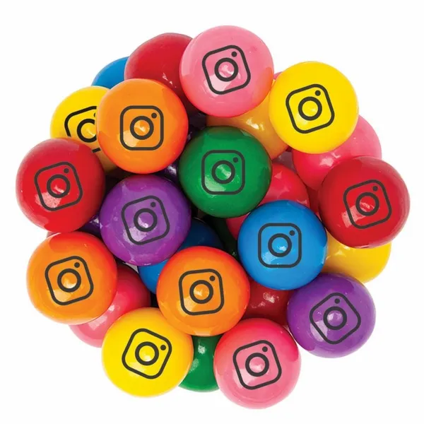 Unwrapped Large Imprinted Gumballs - Custom Coasters Now