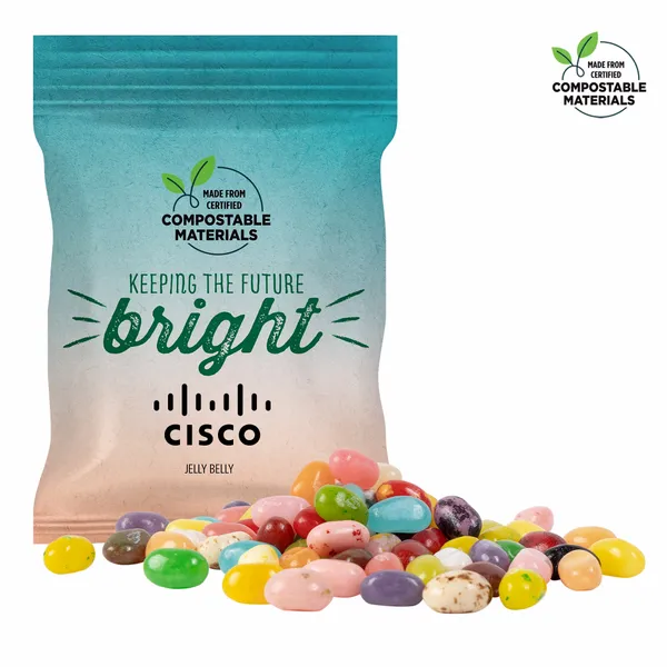 2oz. ECO-Digibag, Compostable & Full Color, Jelly Belly - Custom Coasters Now