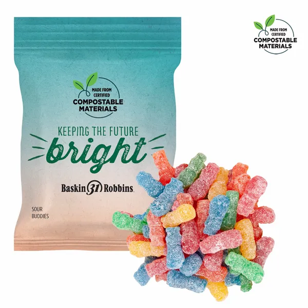2oz ECO-Digibag, Compostable & Full Color, Sour Kids - Custom Coasters Now