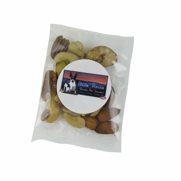 1oz. Goody Bags - Deluxe Mixed Nuts - Custom Coasters Now