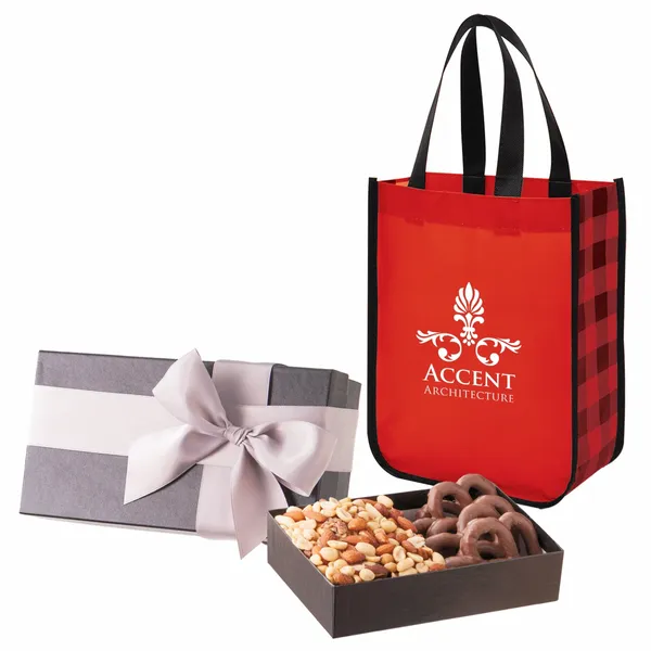 Executive Gift Set With Northwoods Laminated Non-Woven Tote Bag - Custom Coasters Now