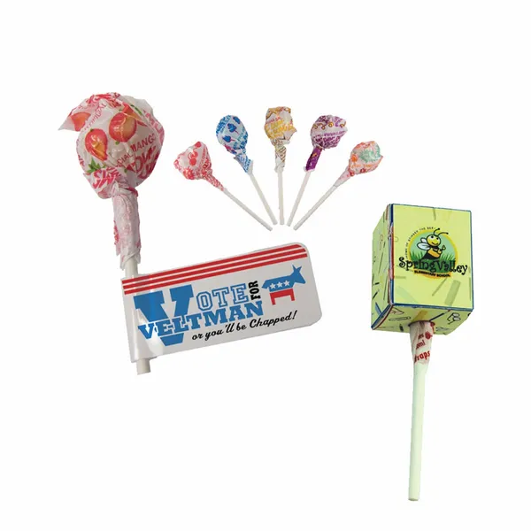 Dum Dum w/ Flag or 4 Color Process Box - Custom Coasters Now
