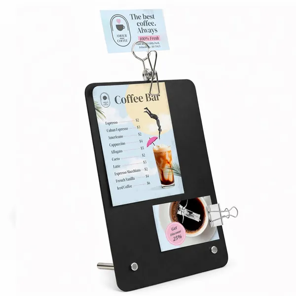 Metal Desk Display - Custom Coasters Now