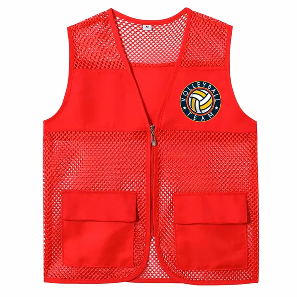 Breathable Mesh Vests with Zippers - Custom Coasters Now