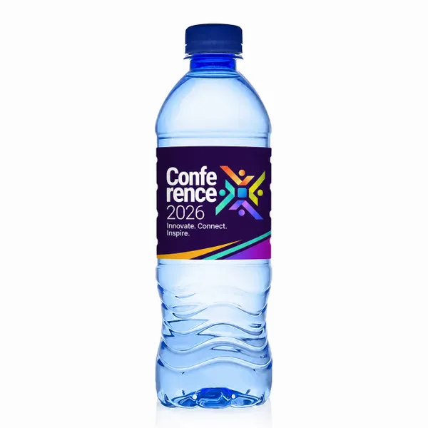 16.9 oz Blue Water Bottle - Custom Coasters Now
