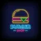 Burger Shop Neon Sign - Custom Coasters Now