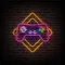 Gamer Joystick Neon Sign - Custom Coasters Now