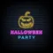 Halloween Party Neon Sign with Pumpkin - Custom Coasters Now