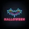 Halloween Neon Sign with Bat - Custom Coasters Now