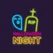 RIP Ghost Halloween Night Neon Sign - Custom Coasters Now