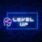 Level Up Neon Sign - Custom Coasters Now