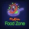 Midtown Food Zone Neon Sign - Custom Coasters Now