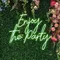 Enjoy The Party Neon Sign - Custom Coasters Now