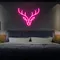 Abstract Deer Neon Sign - Custom Coasters Now