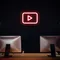 Youtube Play Button Neon Sign - Custom Coasters Now