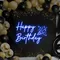 Happy Birthday Cheers Neon Sign - Custom Coasters Now