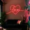 Heart of Love Neon Sign - Custom Coasters Now