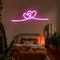 Infinity Heart Pink Neon Sign - Custom Coasters Now