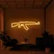 Cool Rifle Neon Sign - Custom Coasters Now