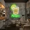 Pub Open Sip Glass Neon Sign - Custom Coasters Now