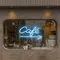 Cafe Window Neon Sign - Custom Coasters Now