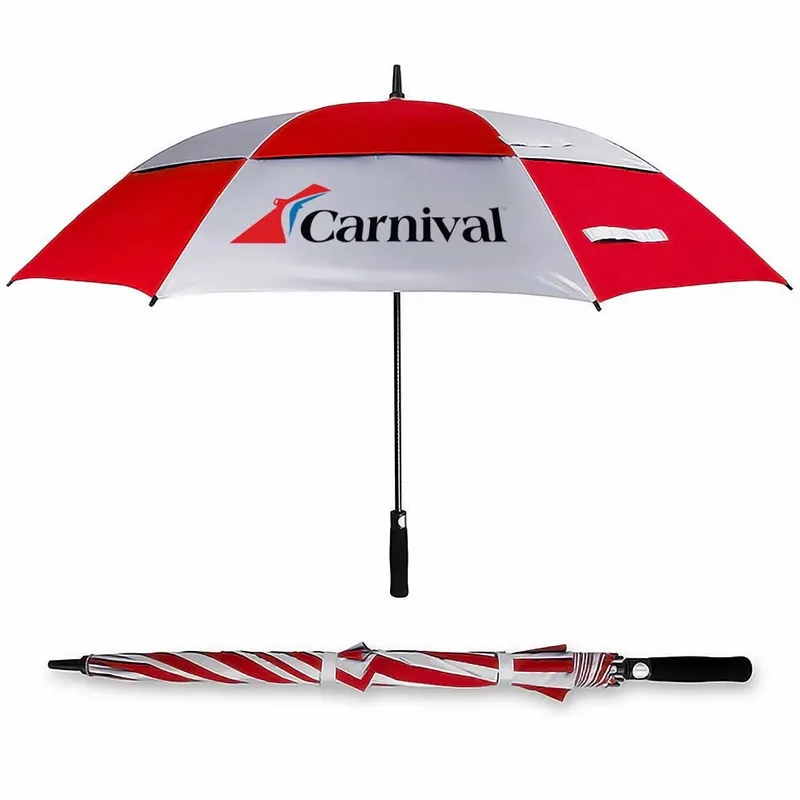 Vented Golf Umbrella - 62 in Arc - Custom Coasters Now