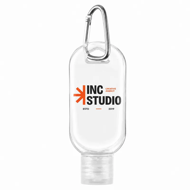Sanitizer Bottles With Carabiner - Custom Coasters Now
